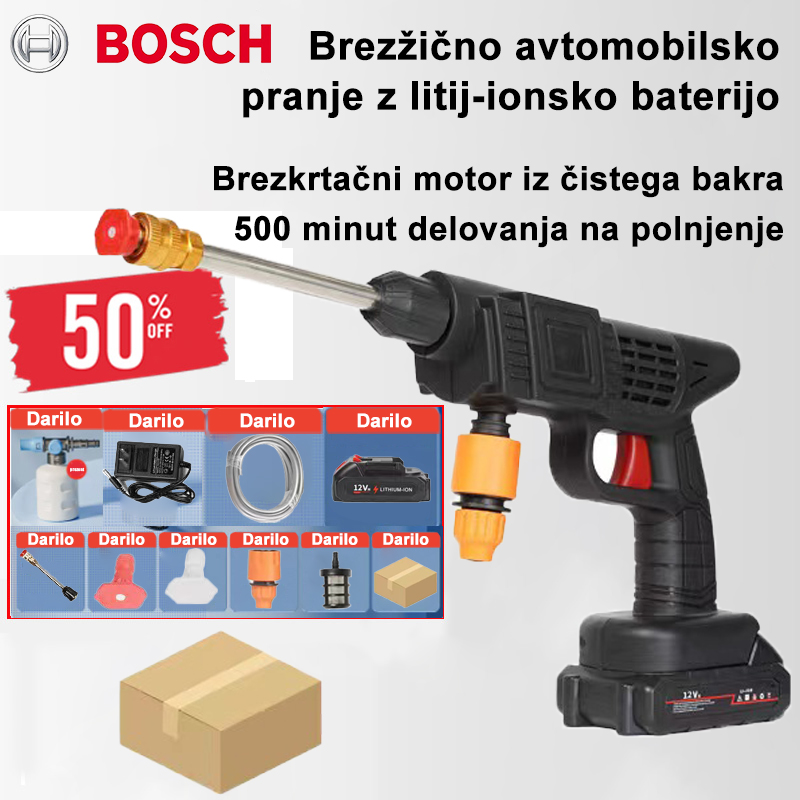 【BOSCH originalna brezžična visokotlačna pištola】1000W visoka moč / doseže do 20 metrov - po polnjenju je mogoče uporabljati do 10 ur