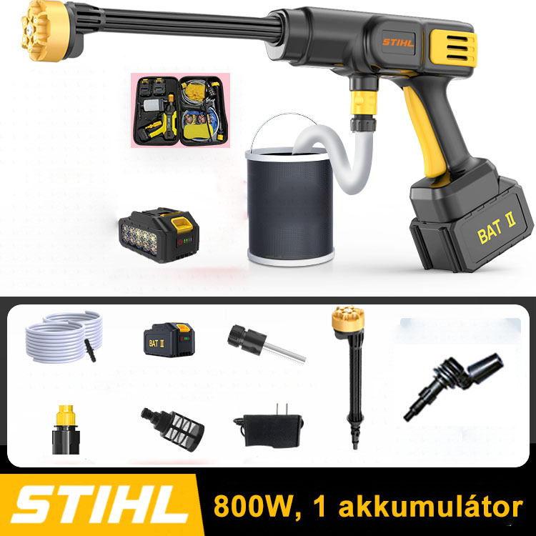 [STIHL vezeték nélküli nagyfeszültségű pisztoly] 800 W nagy teljesítmény/hatótávolság akár 10 méter - akkumulátor élettartama akár 6 óra (1 akkumulátor)