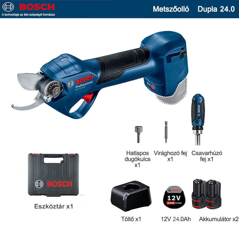  [MAKITA DUP361PT2 metszőolló 3000W+ két 24,0 Ah-s akkumulátor 96V+ töltő]Az akkumulátor élettartama 24 óra